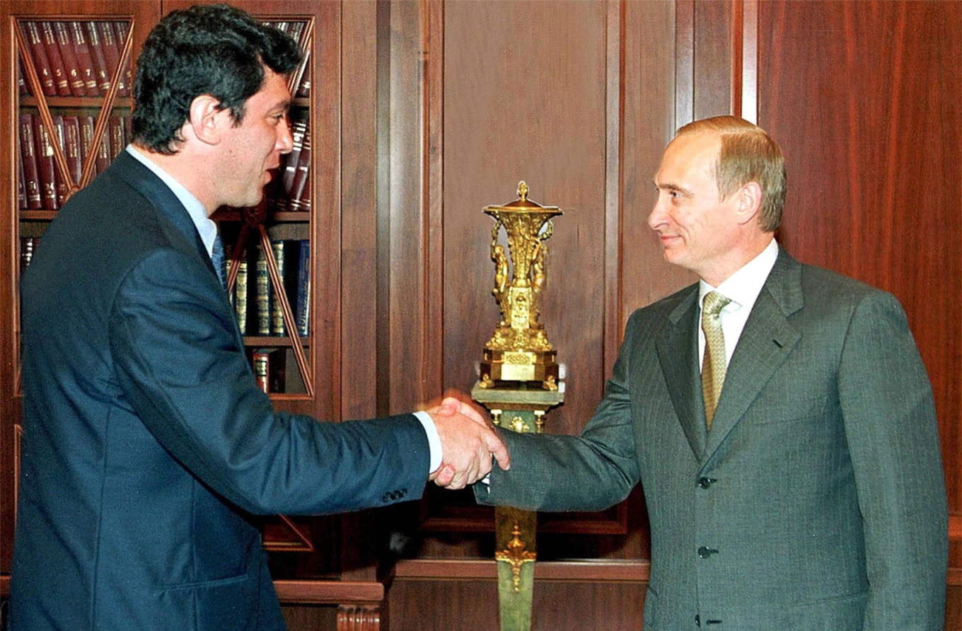 
					Vladimir Putin with Nemtsov, leader of the Union of Right Forces party, in 2000.					 					kremlin.ru				