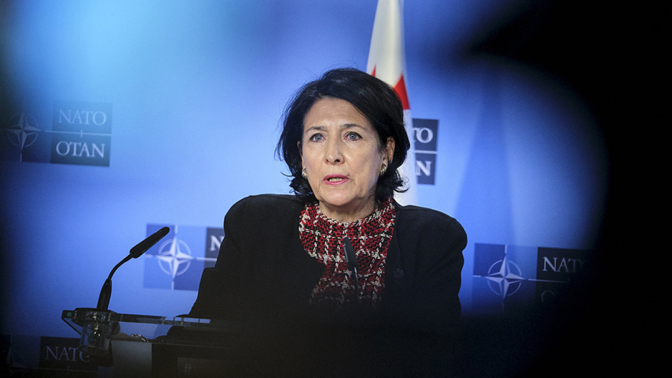 
					Georgian President Salome Zourabichvili					 					NATO 				