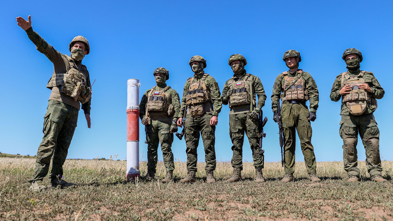 
					A training ground the Russian Southern Military District. 					 					Alexander Reka / TASS				