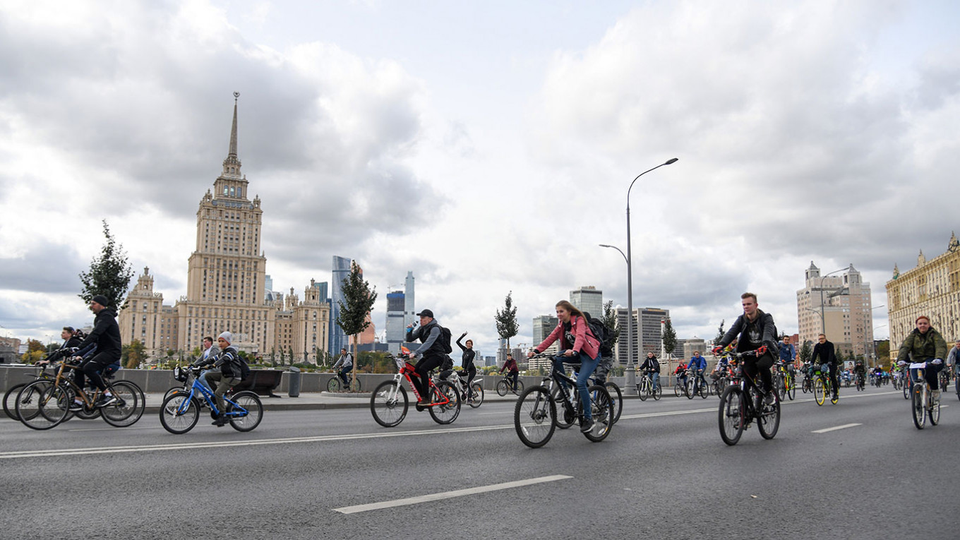 
					The Moscow Cycling Festival.					 					Igor Ivanko / Moskva News Agency				