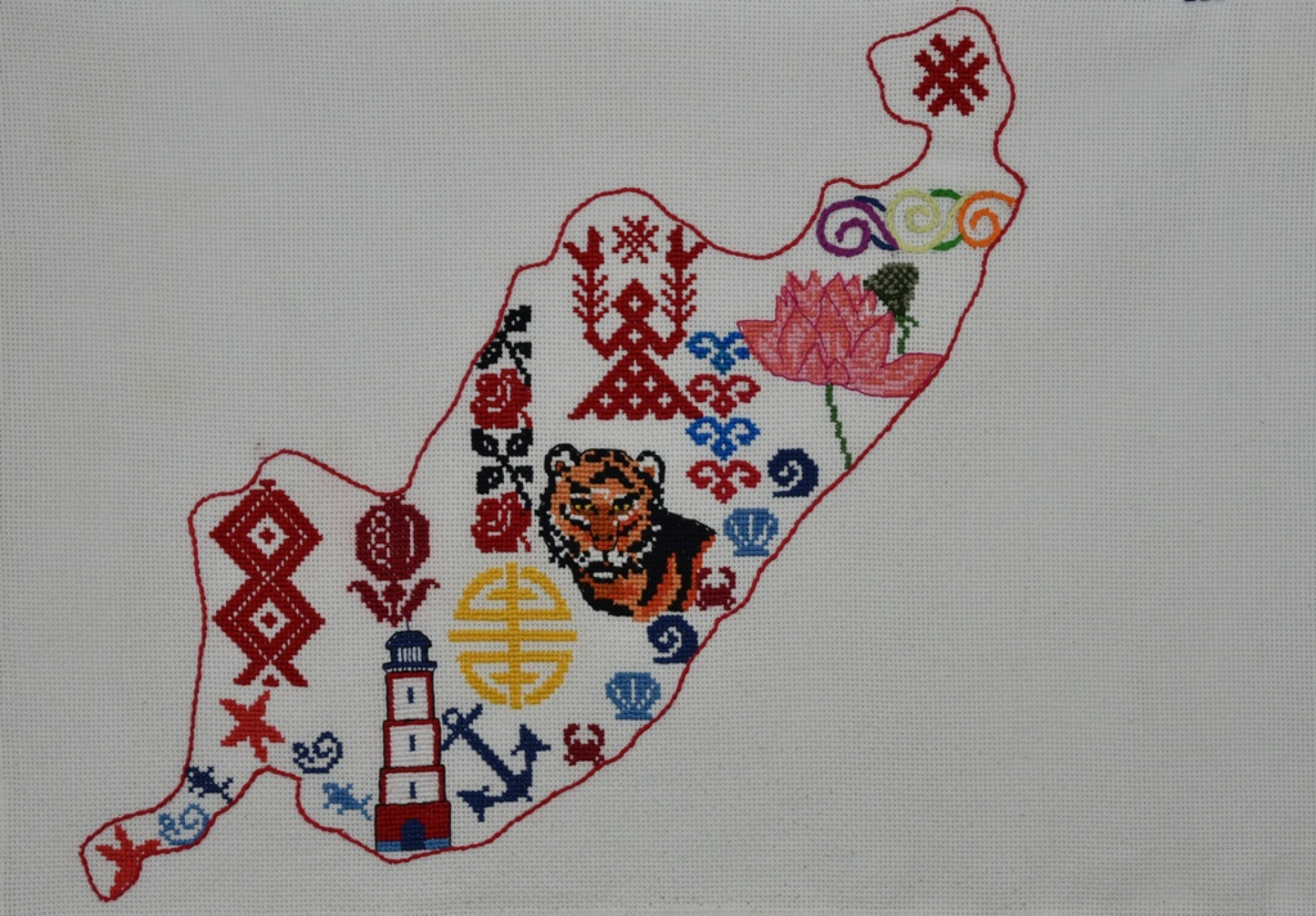 Cross Stitch Russian National Tradition Folk Motifs Patterns Embroidery Book 