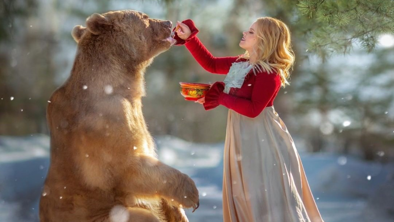 Russian Bear Model Steals The Spotlight With Fairy Tale Photoshoots The Moscow Times