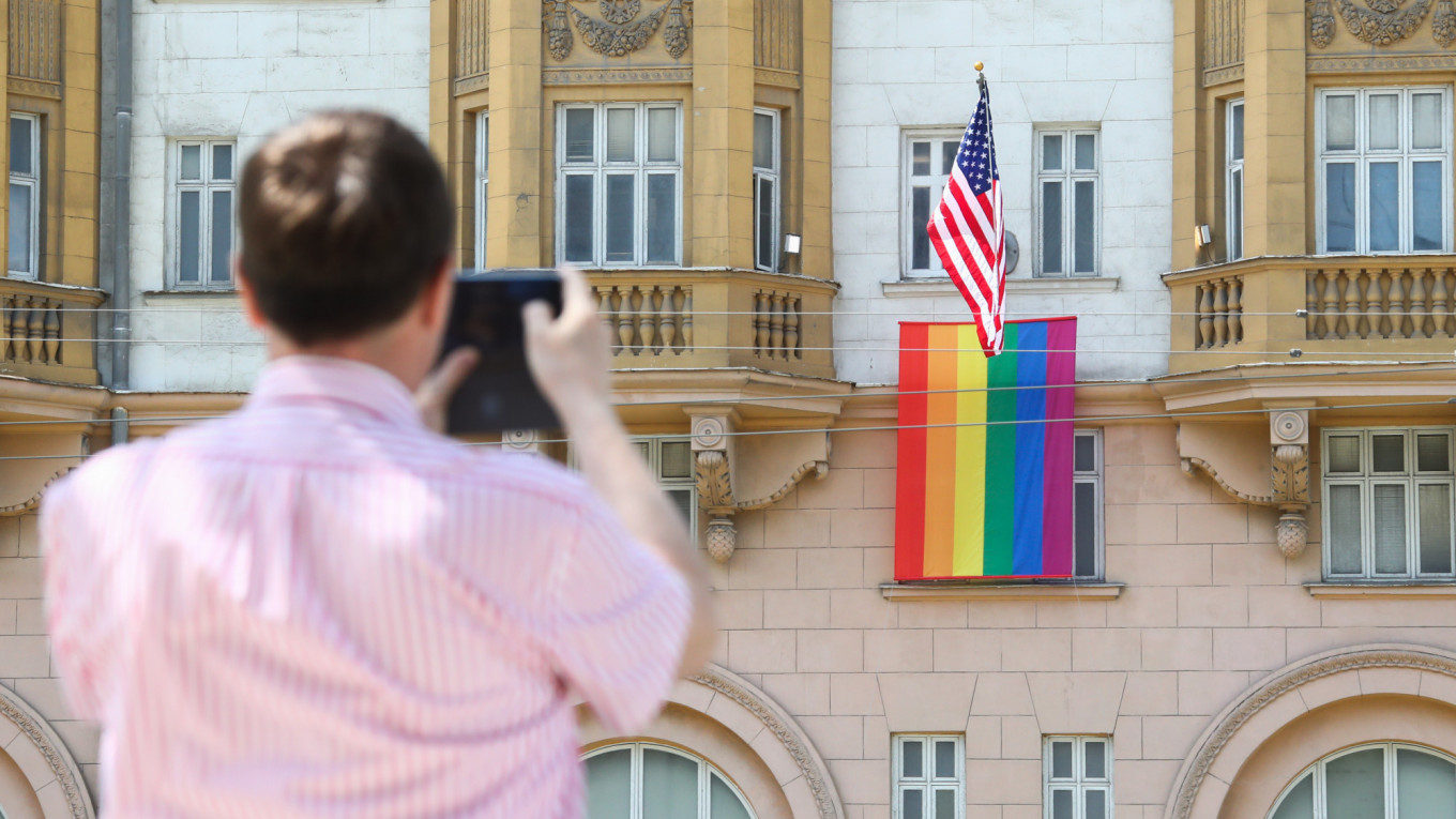 gay pride flags at embassies