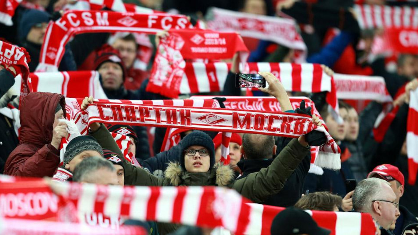 Spartak Moscow handed partial stadium ban over fans' racist chants