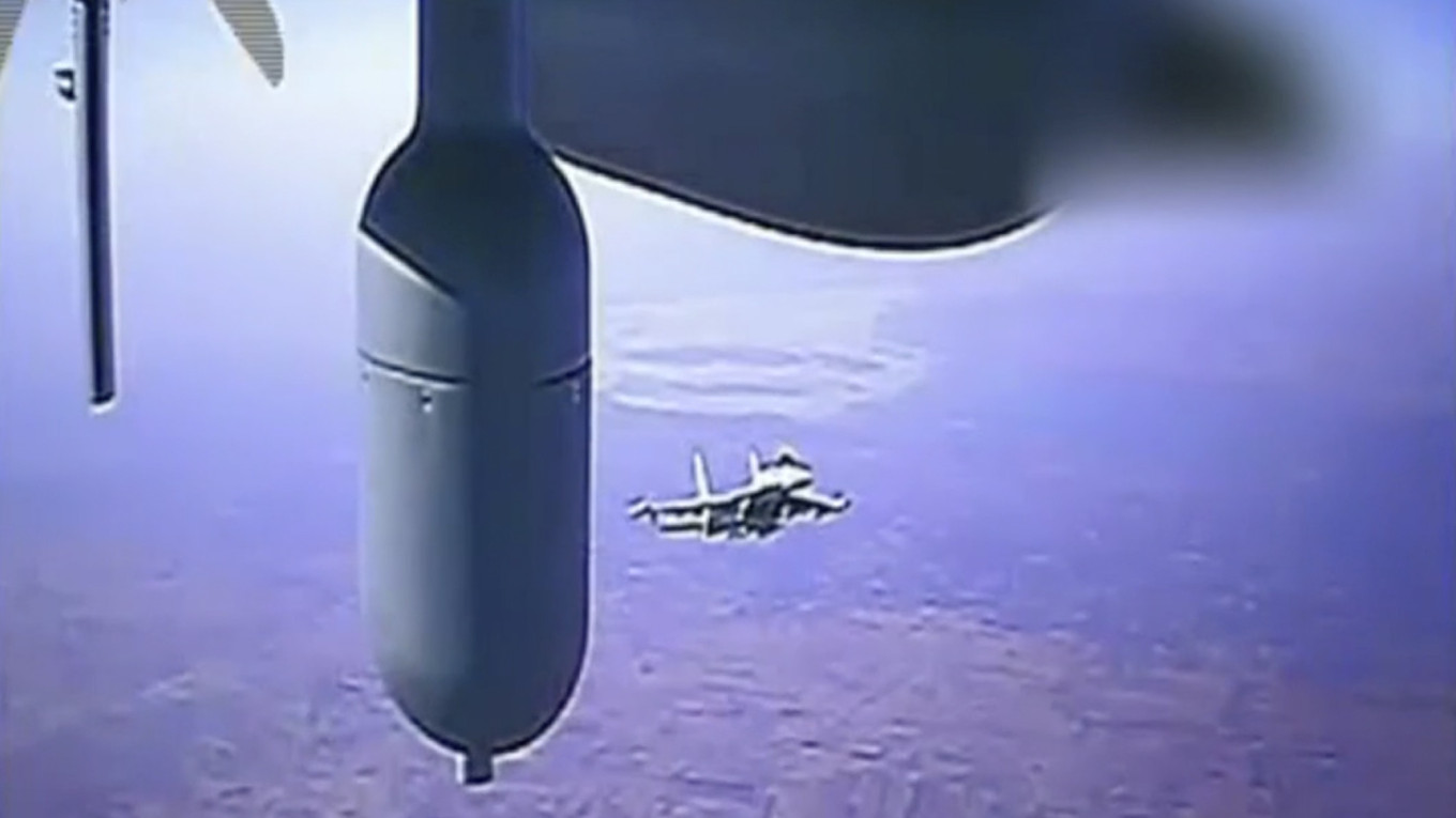 Russian jet, US drone crash over Black Sea, US military says