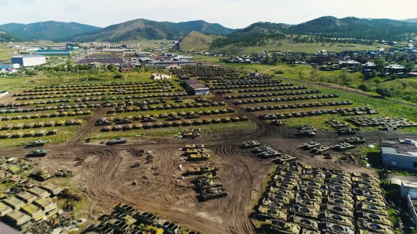 Russia Deployed Nearly Half of Its Largest Soviet Armored Vehicle Stockpile