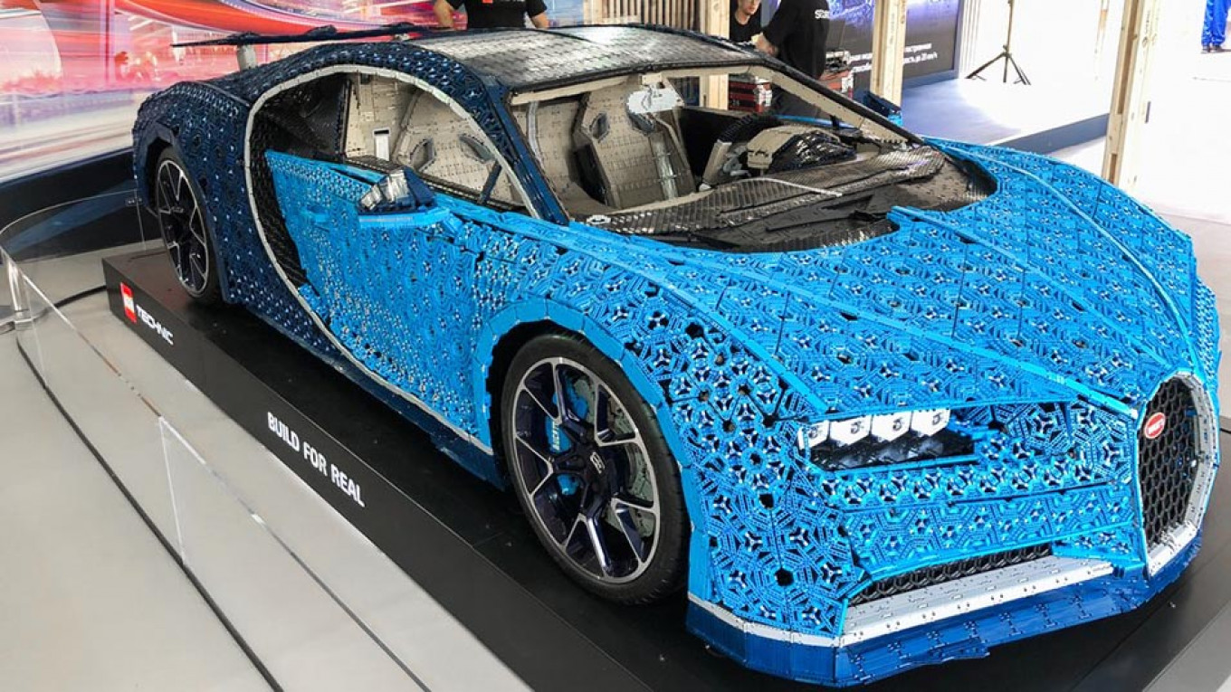 Life-Size Lego Bugatti in Gorky Park - The Moscow Times