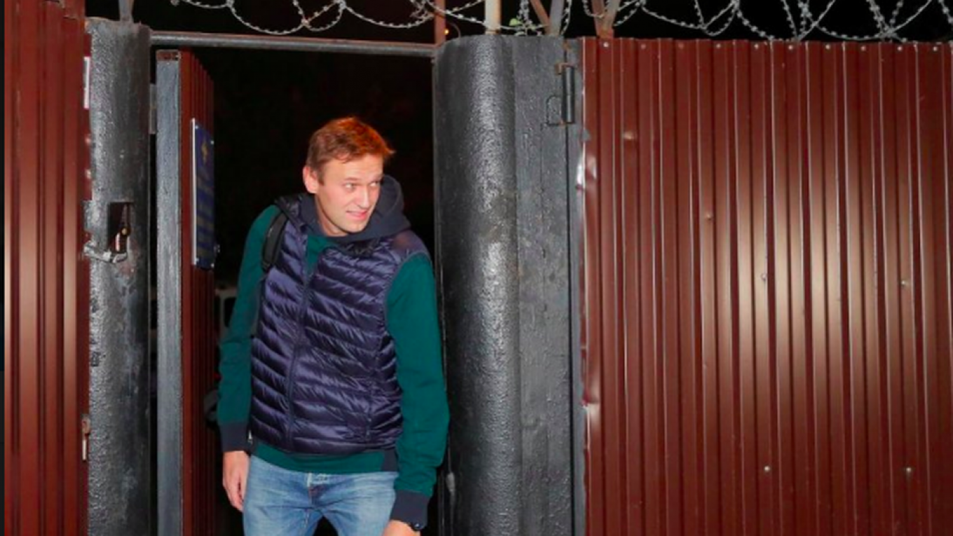 Image result for Russian opposition leader Navalny released from jail