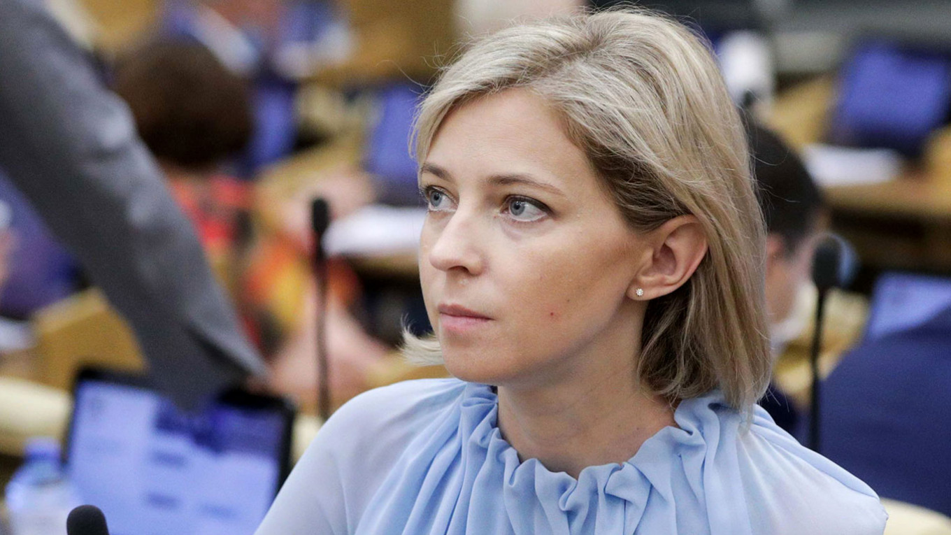 Ex Crimea Prosecutor Poklonskaya Slams Russia S Pro War Z Symbol The Moscow Times