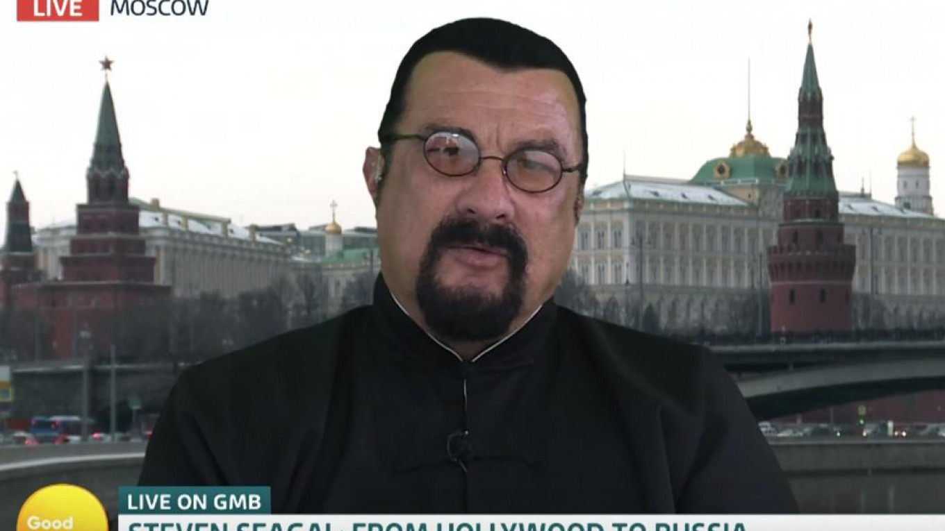 Steven Seagal Doesn't Talk About Politics With Pal Putin - The Moscow Times