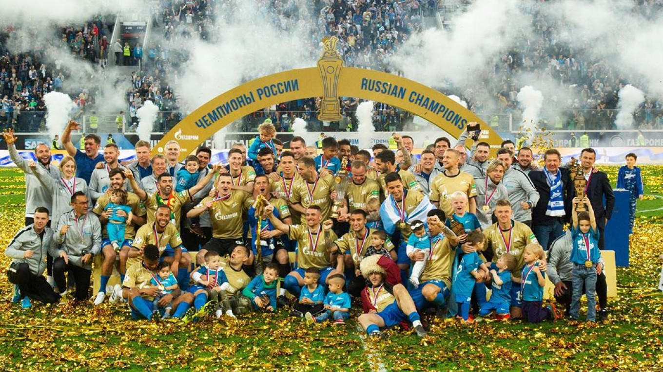 FC Zenit St. Petersburg Crowned Russian 