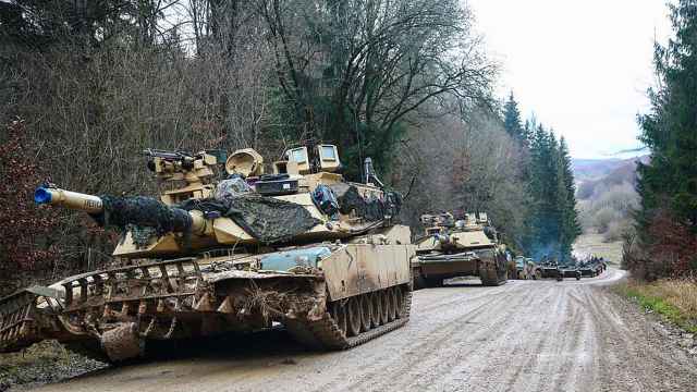 Kremlin Says U.S. Abrams Tanks Will 'Burn' in Ukraine