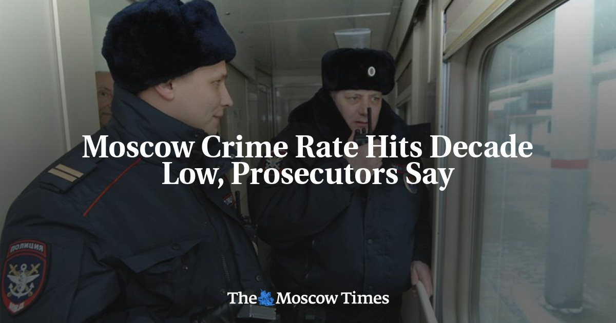 Moscow Crime Rate Hits Decade Low, Prosecutors Say
