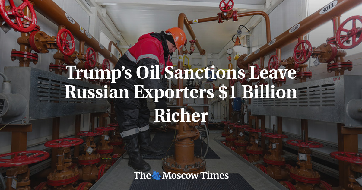 Sanksi minyak Trump membuat eksportir Rusia lebih kaya sebesar  miliar