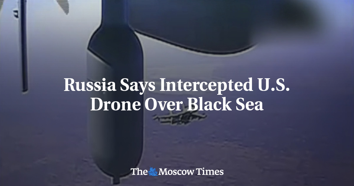 Russia Says Intercepted U.S. Drone Over Black Sea - The Moscow Times