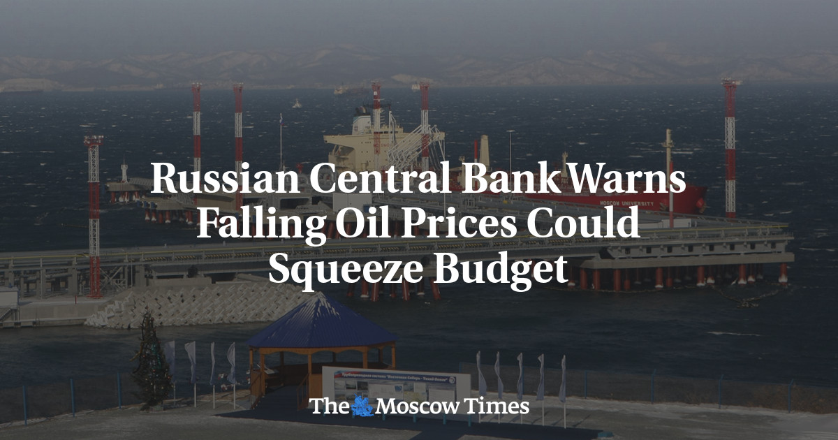 Russian Central Bank Warns Falling Oil Prices Could Squeeze Budget