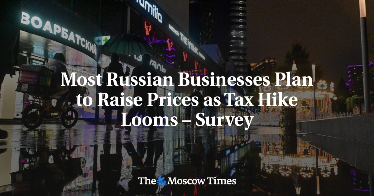 Most Russian Businesses Plan to Raise Prices as Tax Hike Looms – Survey