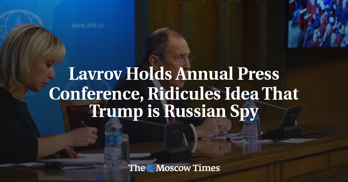 Lavrov mengadakan konferensi pers tahunan, mengolok-olok gagasan bahwa Trump adalah mata-mata Rusia