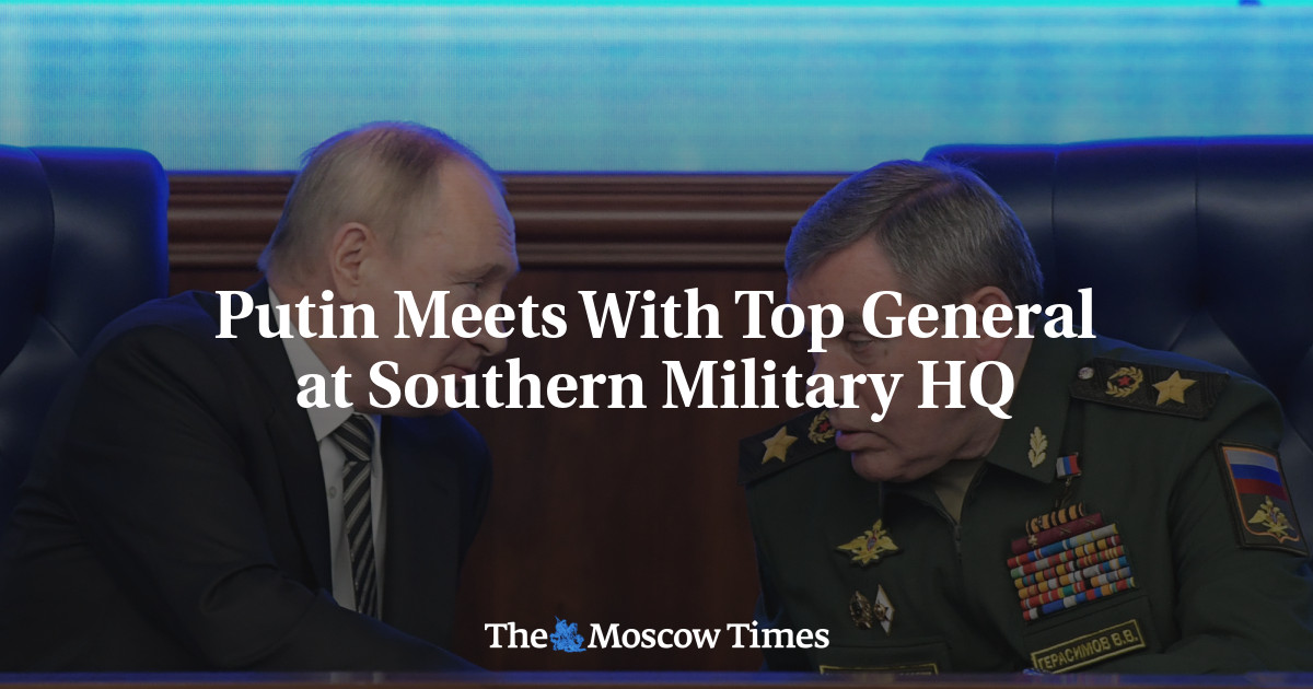 プーチン大統領、南部軍司令部の上級将軍と会談