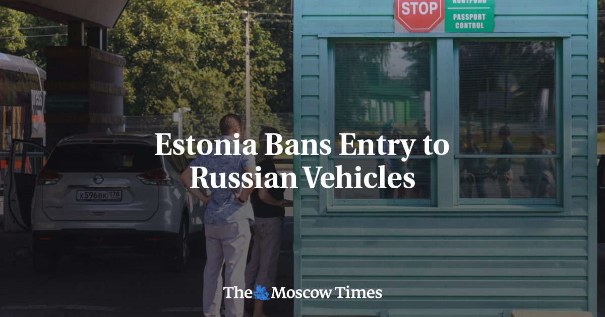 Estonia Implements Entry Ban on Vehicles with Russian License Plates