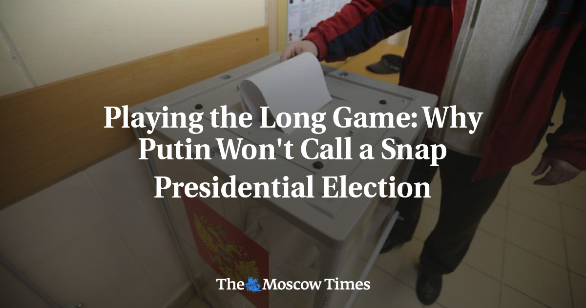 Mengapa Putin Tidak Akan Menyebut Pemilihan Presiden Sekejap