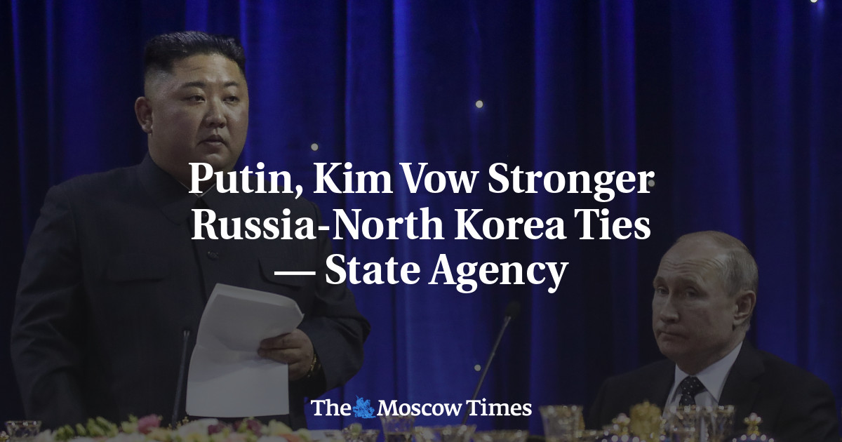 North Korea's Kim, Russia's Putin Exchange Letters Vowing Stronger