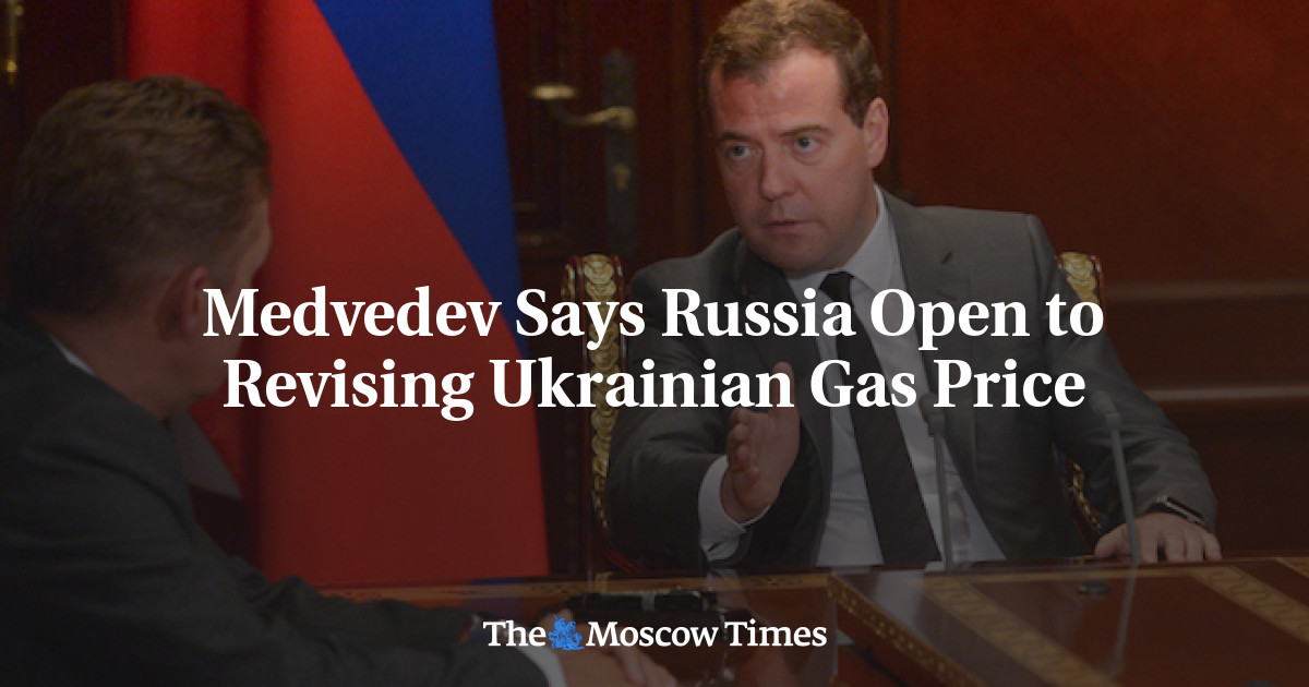 Medvedev mengatakan Rusia terbuka untuk merevisi harga gas Ukraina