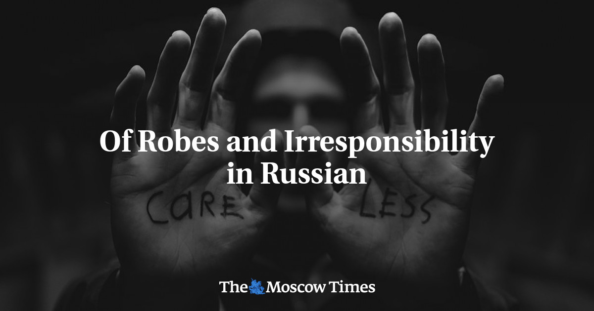 Pakaian dan tidak bertanggung jawab dalam bahasa Rusia