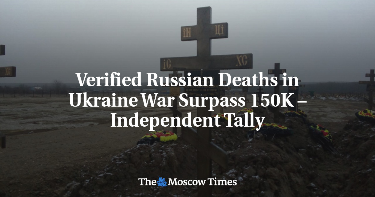 Verified Russian Deaths in Ukraine War Surpass 150K – Independent Tally - The Moscow Times