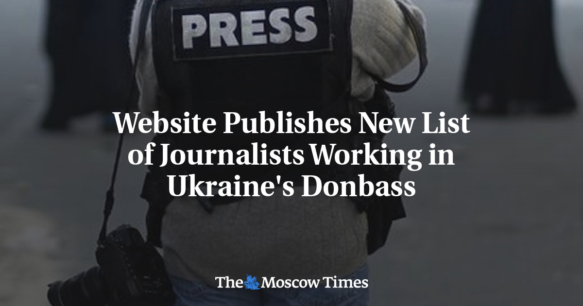 Situs web menerbitkan daftar baru jurnalis yang bekerja di Donbass Ukraina