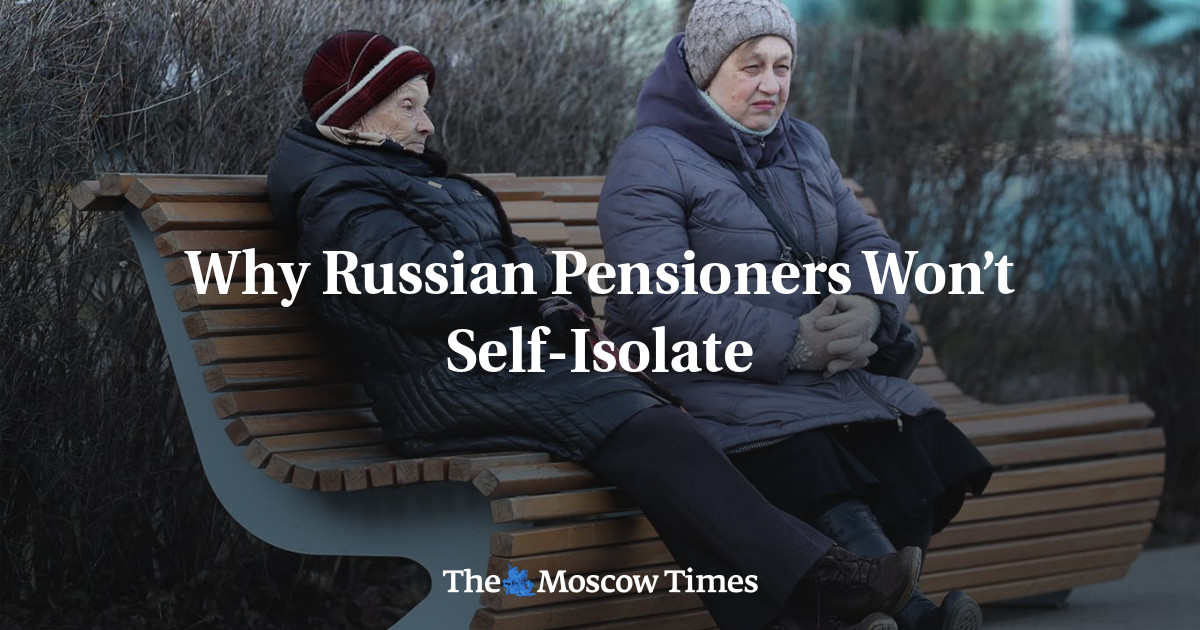 Mengapa pensiunan Rusia tidak mengisolasi diri