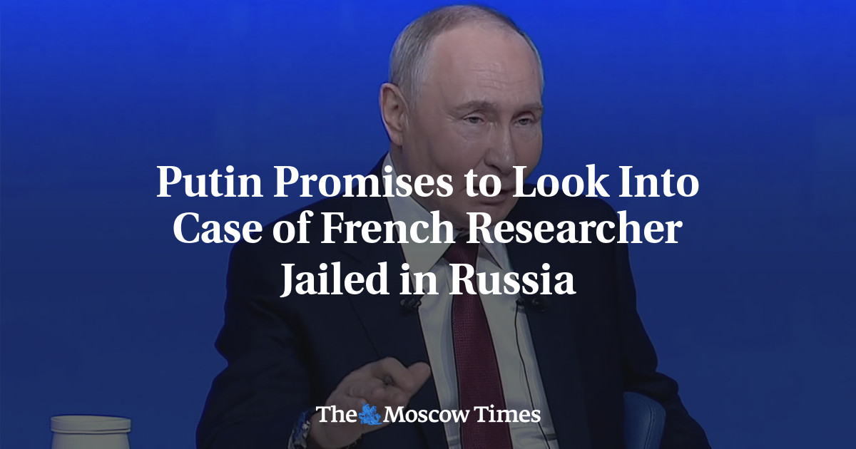 Putin Promises to Look Into Case of French Researcher Jailed in Russia