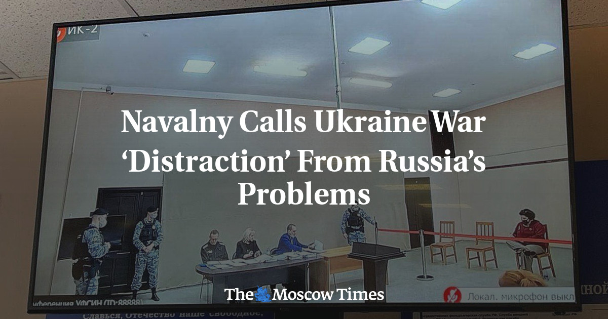 Navalny menyebut perang di Ukraina sebagai ‘gangguan’ dari masalah Rusia
