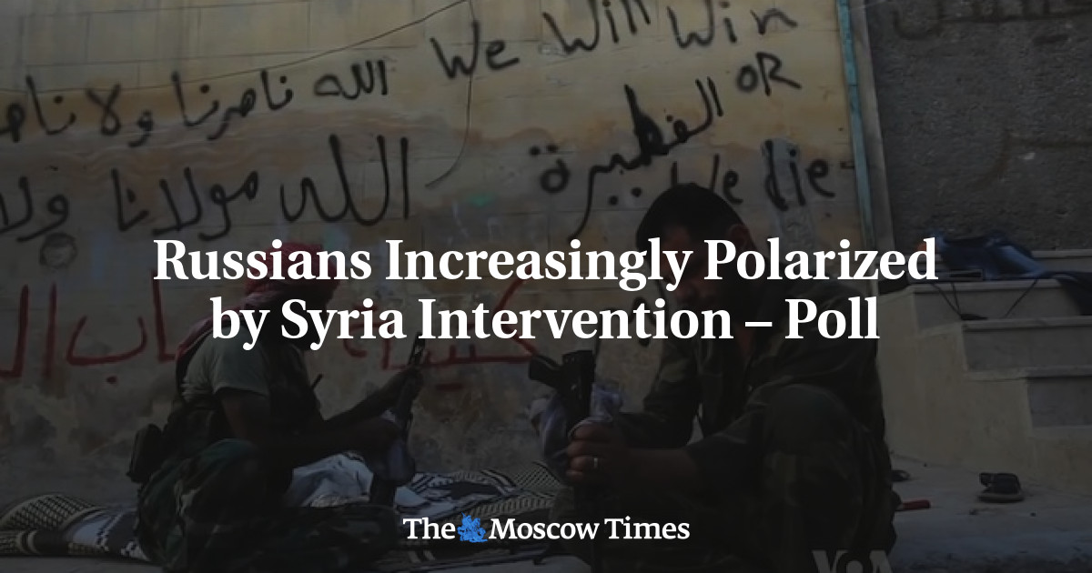 Rusia semakin terpolarisasi oleh intervensi Suriah – Poll