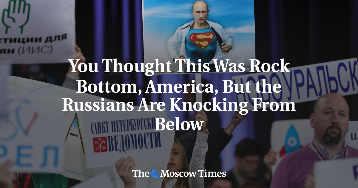 Anda pikir Amerika berada pada titik terendah, namun Rusia justru mengetuk dari bawah