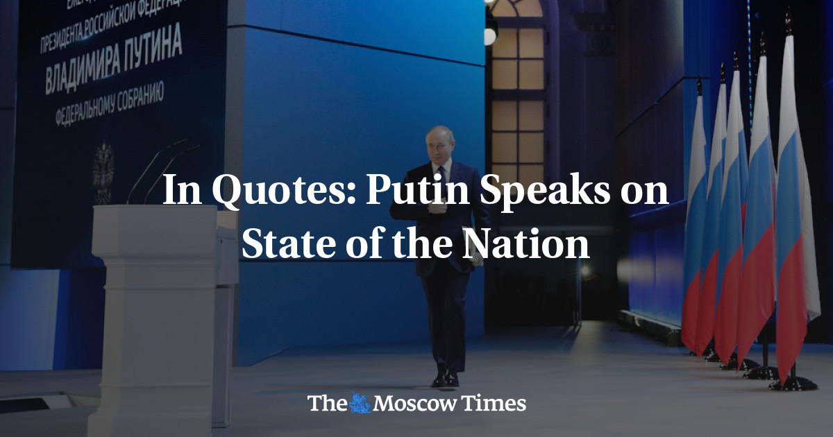 Dalam tanda kutip: Putin berbicara tentang keadaan bangsa