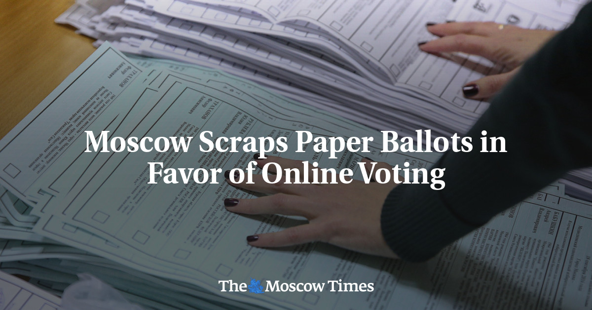 Moscow Scraps Paper Ballots in Favor of Online Voting