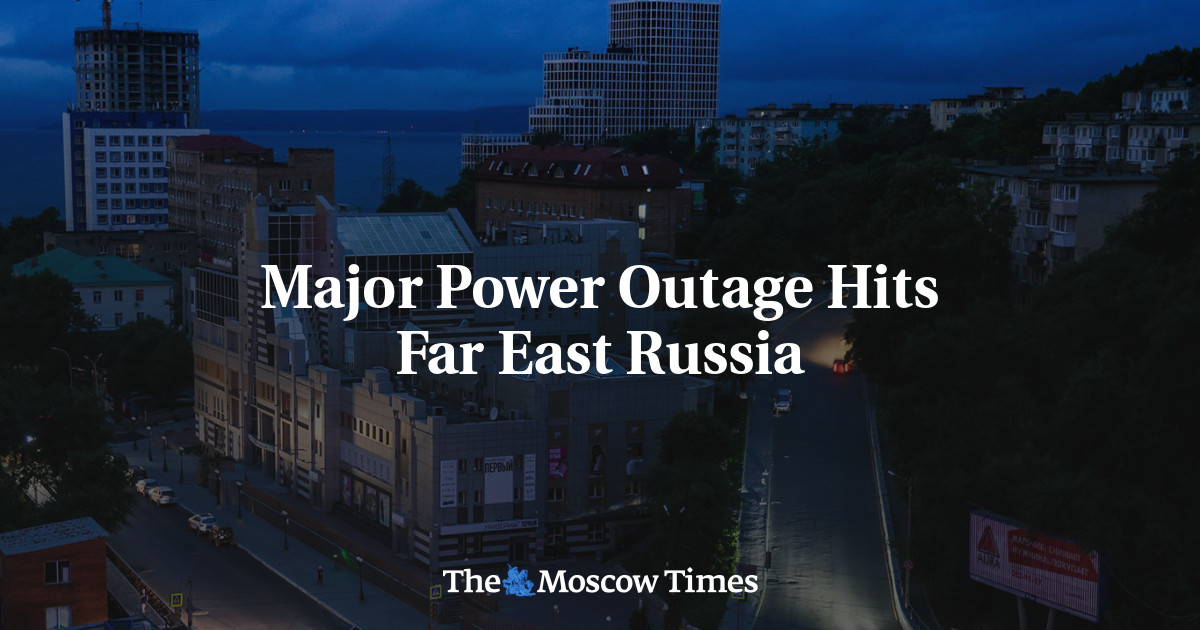 Severe power outage in eastern Russia