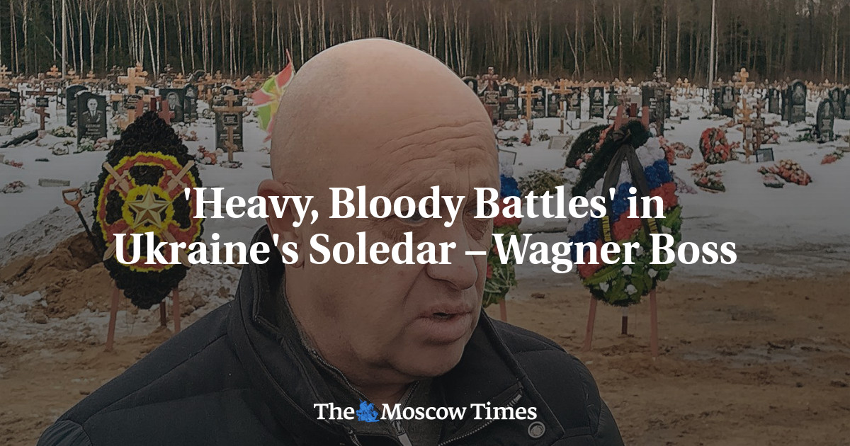 «Тяжелые и кровопролитные бои» на Соледаре в Украине - Wagner Boss