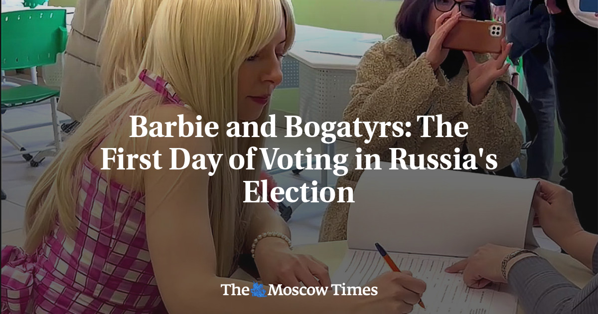 Барби и Богатыри: Первый день голосования на российских выборах