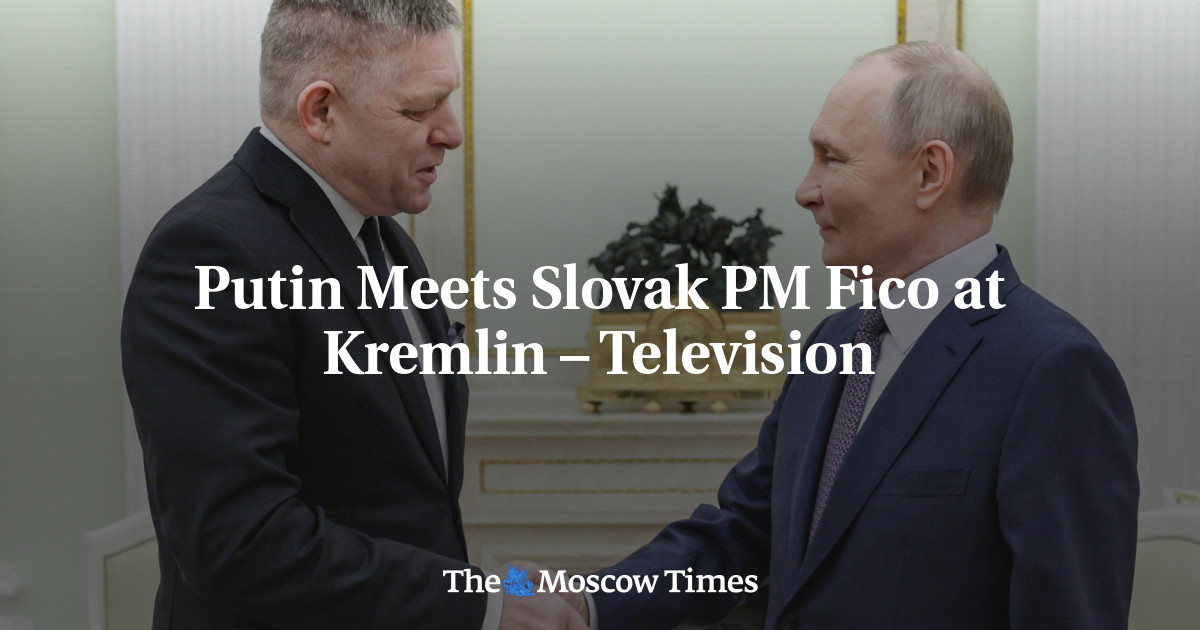 Putin Meets Slovak PM Fico at Kremlin – Television