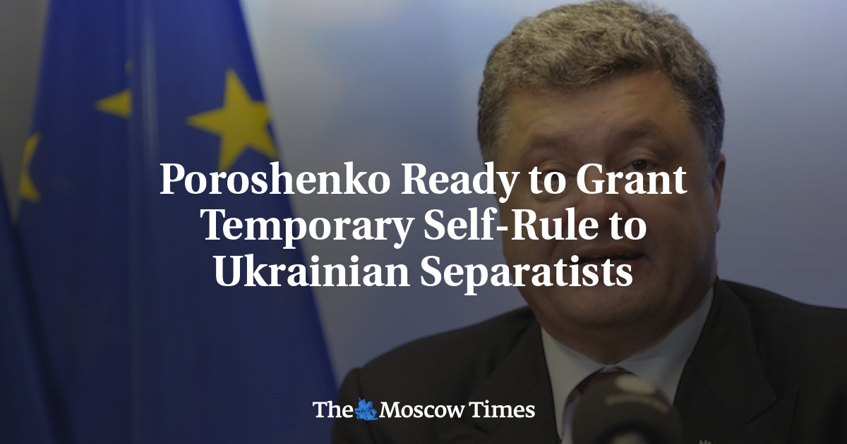 Poroshenko siap memberikan pemerintahan mandiri sementara kepada kelompok separatis Ukraina