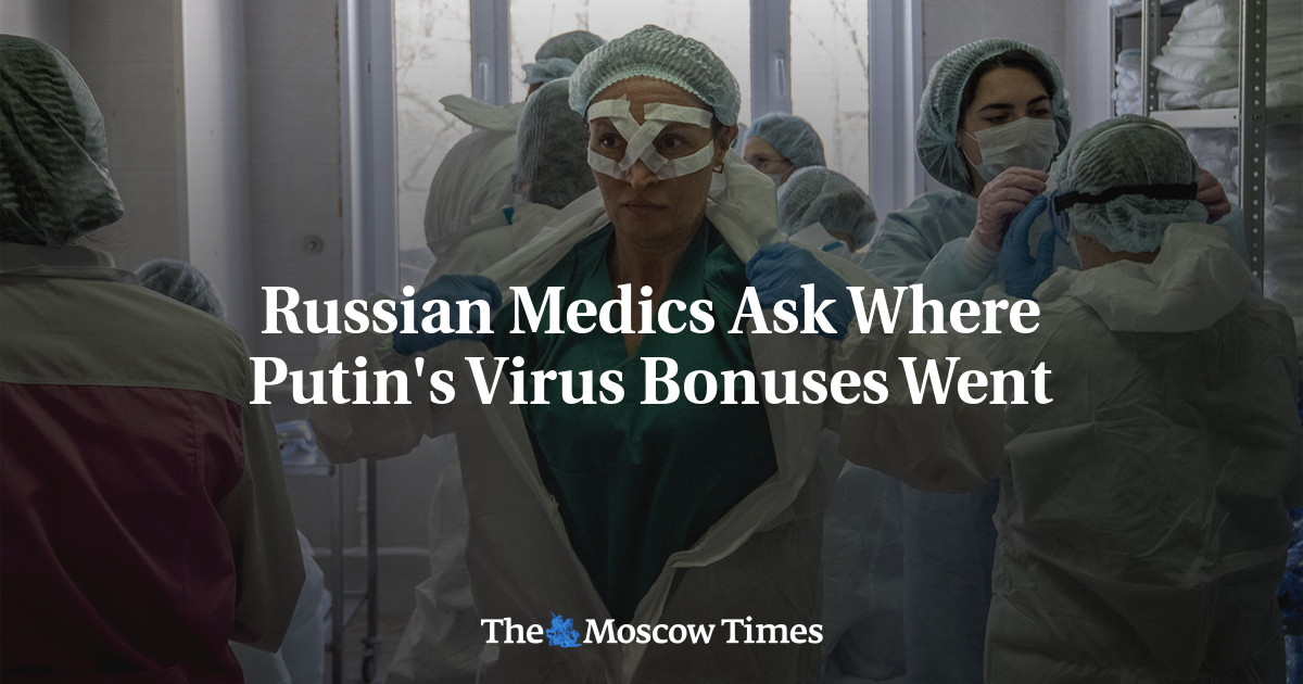 Petugas medis Rusia bertanya ke mana perginya bonus virus Putin
