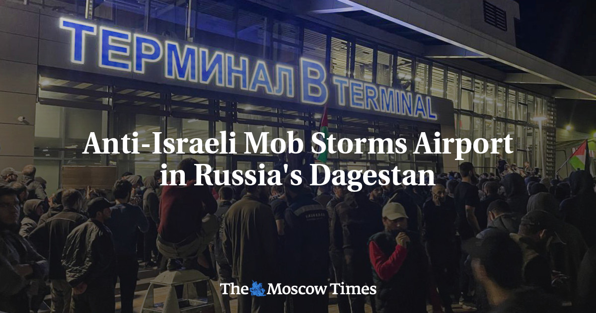 Protiizraelské davy zaútočily na letiště v ruském Dagestánu
