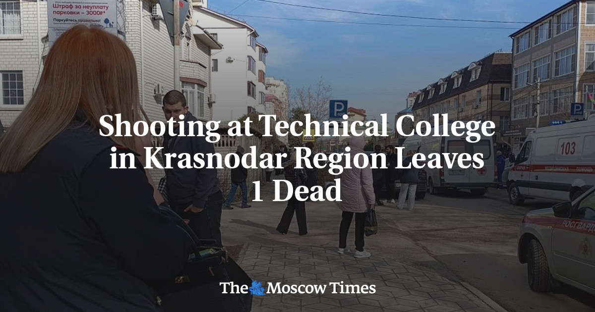 Shooting at Technical College in Krasnodar Region Leaves 1 Dead