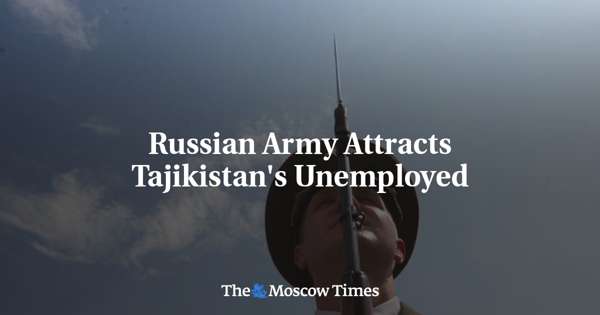 Tentara Rusia memikat pengangguran Tajikistan