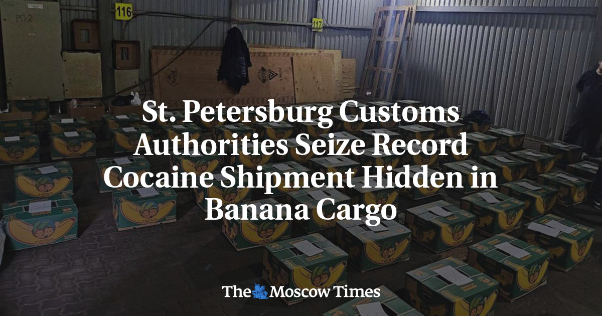 St. Petersburg Customs Authorities Seize Record Cocaine Shipment Hidden in Banana Cargo
