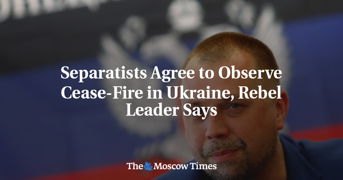 Kelompok separatis setuju untuk melaksanakan gencatan senjata di Ukraina, kata pemimpin pemberontak