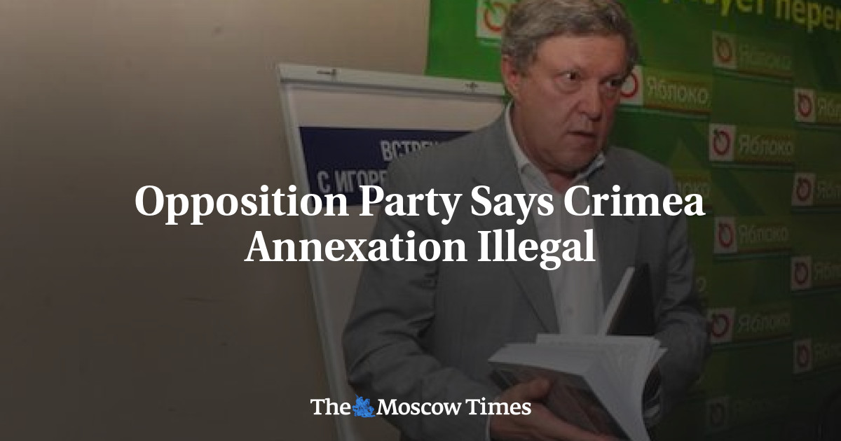 Partai oposisi mengatakan aneksasi Krimea adalah tindakan ilegal