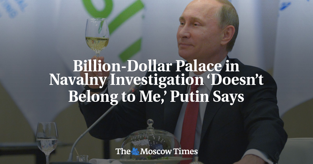 Billion-Dollar Palace in Navalny Investigation ‘Doesn’t Belong to Me ...